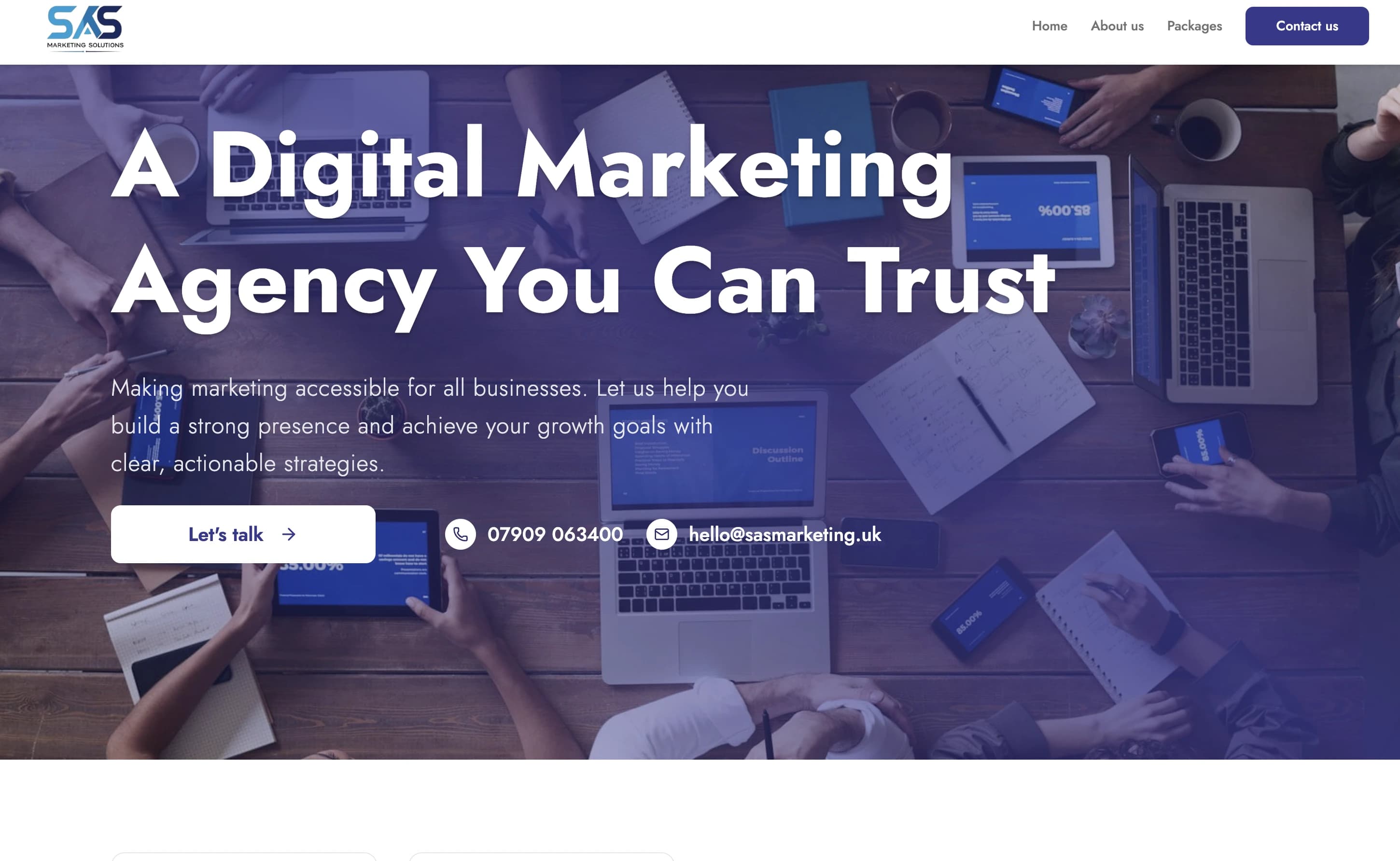 Modern Landing Page for Digital Marketing Company